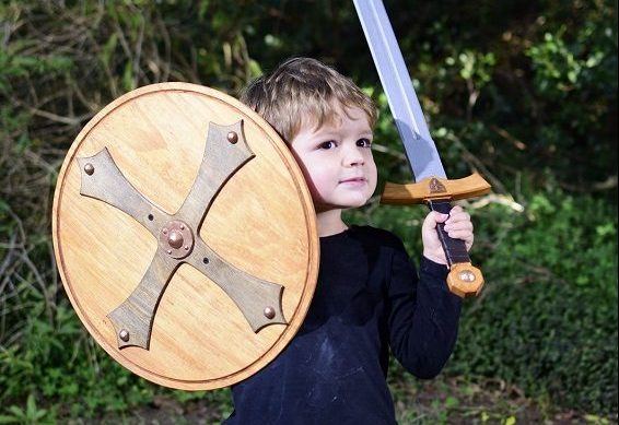 Swords and Shields wooden handmade